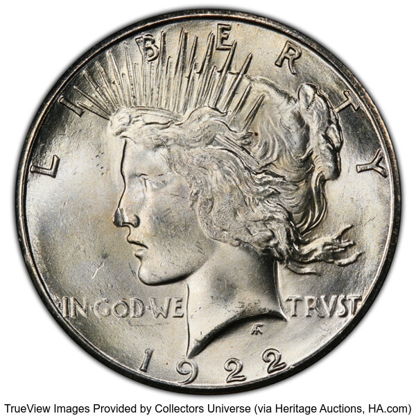 1922-S $1  Extra Ray, VAM-10 MS thumbnail 3