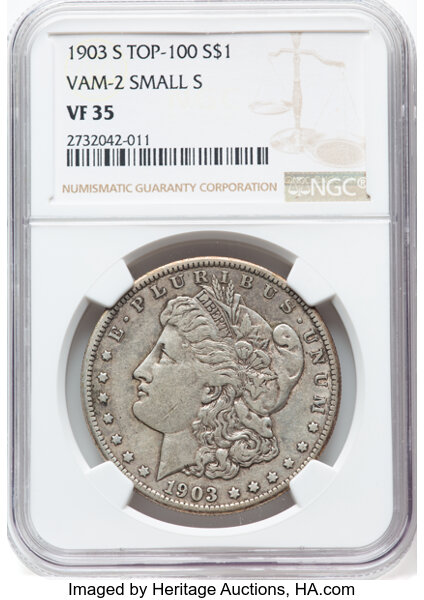 1903-S $1  Micro S, VAM-2  MS thumbnail 3