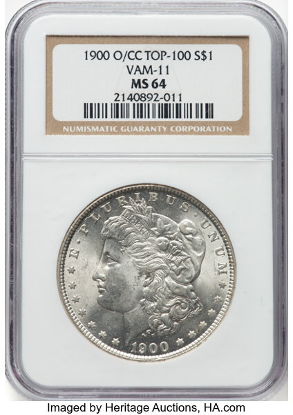 1900-O/CC $1  VAM-11 MS thumbnail 3