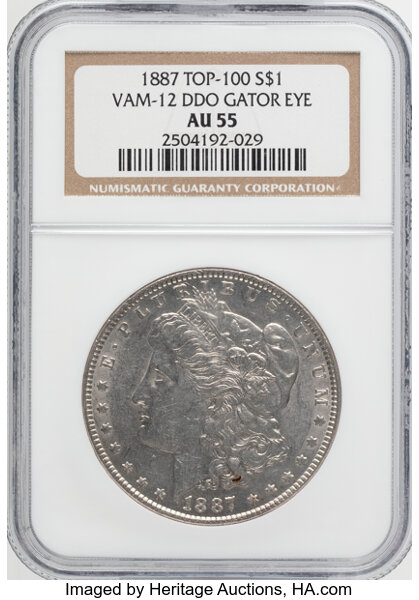 1887 $1  Alligator Eye, VAM-12  MS thumbnail 8