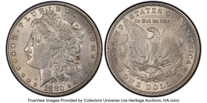 1880 $1  Knobbed 8, VAM-1A2 MS thumbnail 4