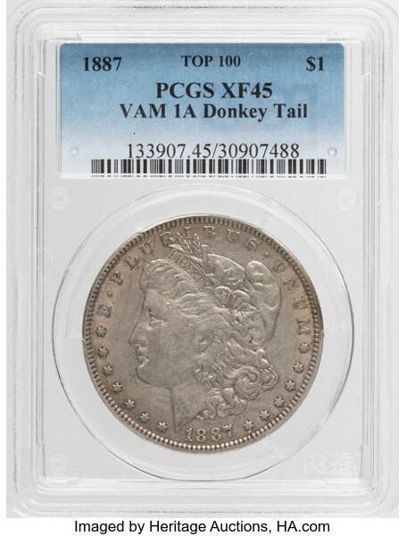 1887 $1  Donkey Tail, VAM-25A  MS thumbnail 4