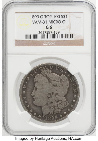 1899-O $1  Micro O, VAM-31 MS thumbnail 2