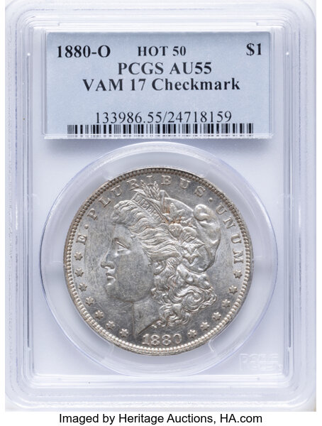 1880-O $1  Checkmark, VAM-17  MS thumbnail 2