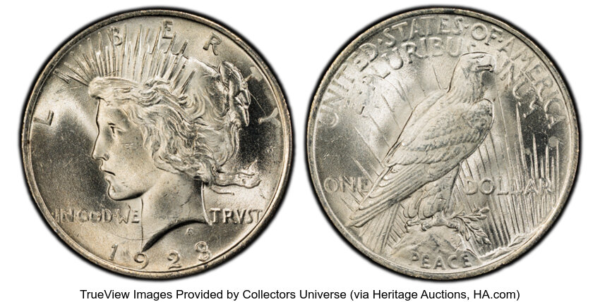 1923 $1  Extra Hair, VAM-1V MS thumbnail 3