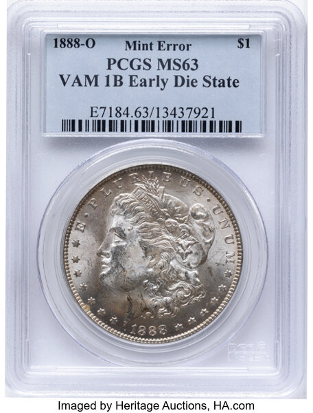 1888-O $1  Reverse Bulge, VAM-36A MS thumbnail 4