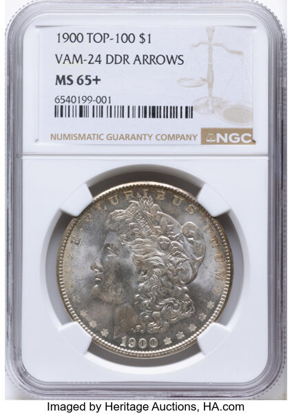 1900 $1  Doubled Wing, VAM-24  MS thumbnail 4