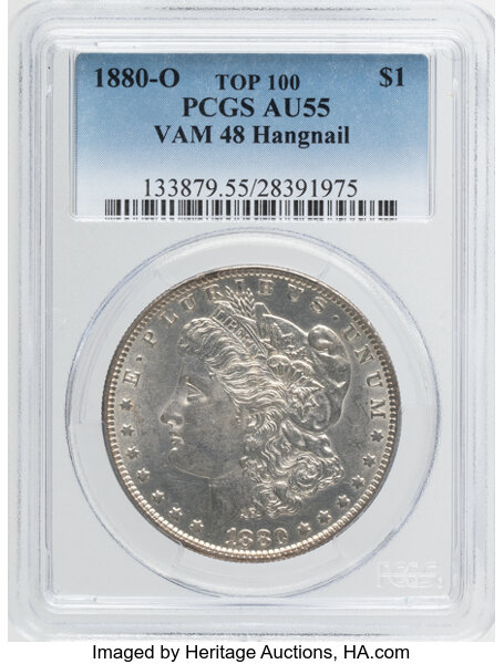 1880-O $1  Hangnail, VAM-48  MS thumbnail 4