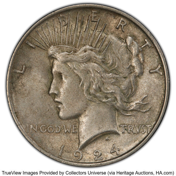 1924 $1  Wing Die Break, VAM-11A MS thumbnail 2