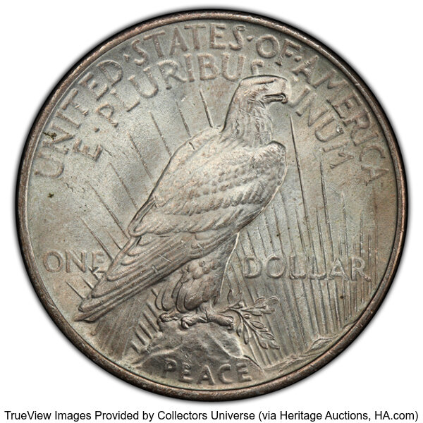 1923 $1  Doubled TRVST, VAM-8 MS thumbnail 2