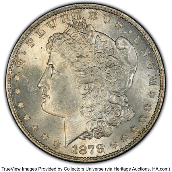 1878 8TF $1  Polished Ear, VAM-14.2 MS thumbnail 2
