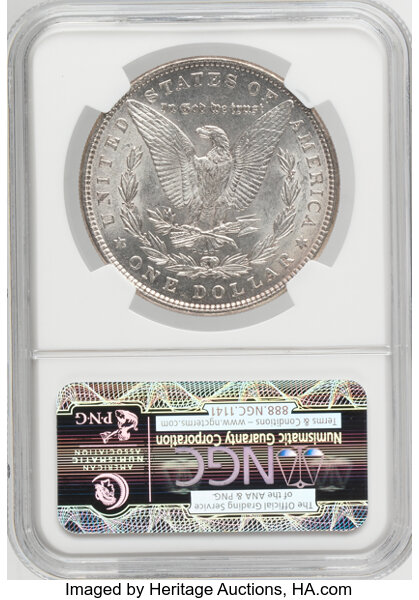 1886 $1  Misplaced Date, 8 Below M, VAM-21  MS thumbnail 17
