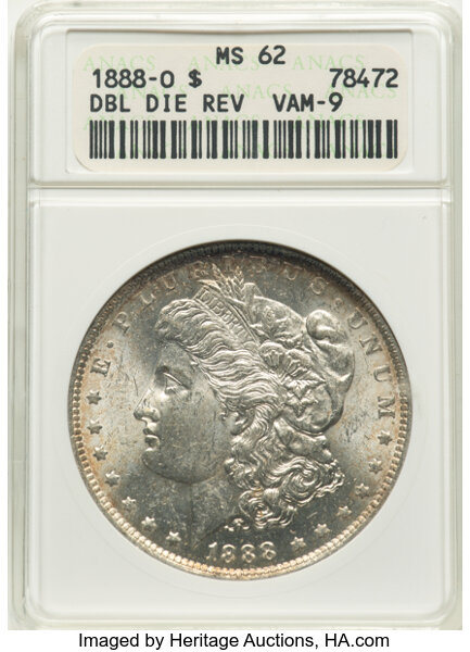 1888-O $1  Doubled Arrows, VAM-9  MS thumbnail 2