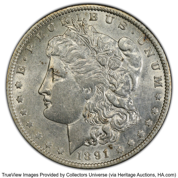 1891-O $1  Pitted Reverse, VAM-1B  MS thumbnail 2