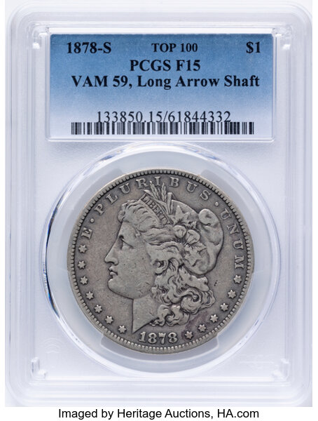 1878-S $1  Long Nock, VAM-59 MS thumbnail 2