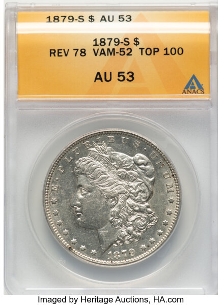 1879-S $1  Reverse of 1878, VAM-52 MS thumbnail 2