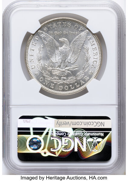 1887 $1  Alligator Eye, VAM-12 MS66 thumbnail 4