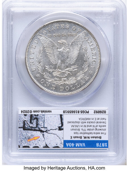 1878 7/8TF $1  Strong, 7/5, VAM-40 MS thumbnail 20