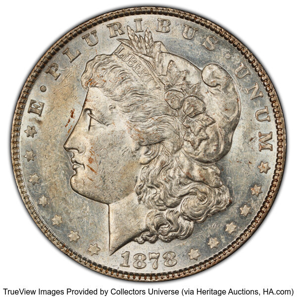 1878 7TF $1  Reverse of 1878, Tripled Blossoms, VAM-198 MS thumbnail 2