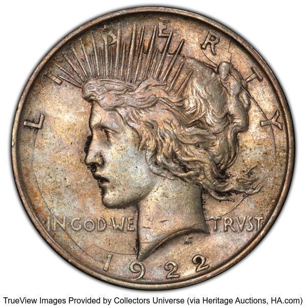 1922-D $1  Retained Die Break, VAM-2A MS thumbnail 2