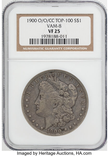 1900-O/CC $1  VAM-8 MS thumbnail 2