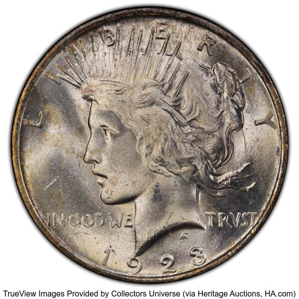 1923 $1  Extra Hair, VAM-1AA MS thumbnail 2