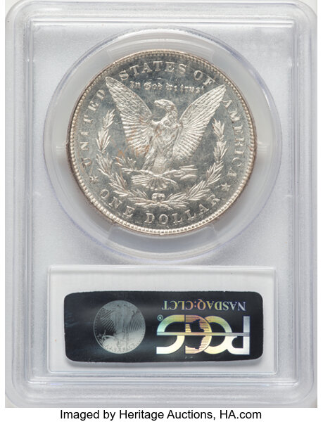 1878 7TF $1  Reverse of 1878, Polished LIB, VAM-80 MS PL thumbnail 3