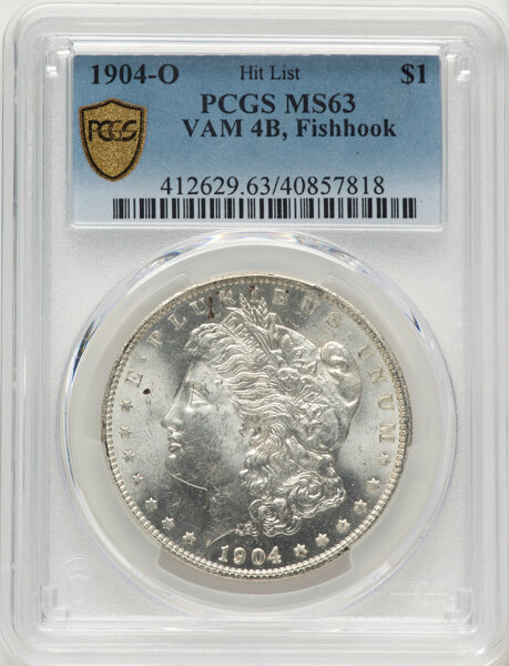 1904-O $1  Fishhook, VAM-4B MS thumbnail 10