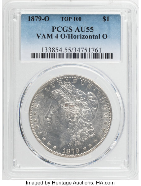1879-O/O $1  O/Horizontal O, VAM-4 MS thumbnail 2