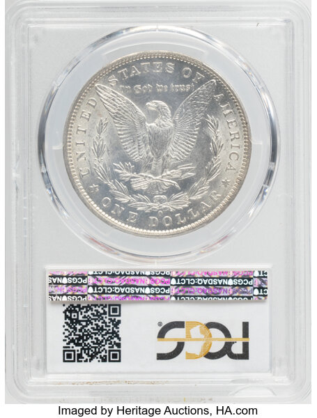 1886-O $1  Clashed Reverse BER, VAM-1A1 AU58 thumbnail 5