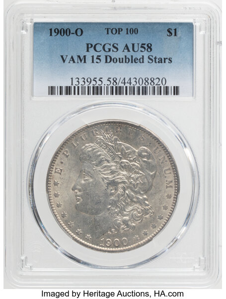 1900-O $1  Doubled Stars, VAM-15  MS thumbnail 5
