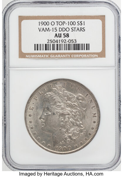 1900-O $1  Doubled Stars, VAM-15  MS thumbnail 4