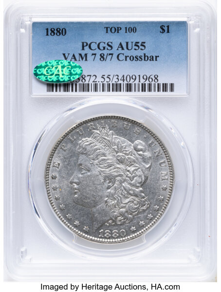 1880/7 $1  Crossbar, VAM-7 MS thumbnail 2