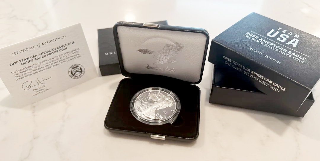 2026-(P) $1  Silver Eagle, TEAM USA Privy PR DCAM thumbnail 3