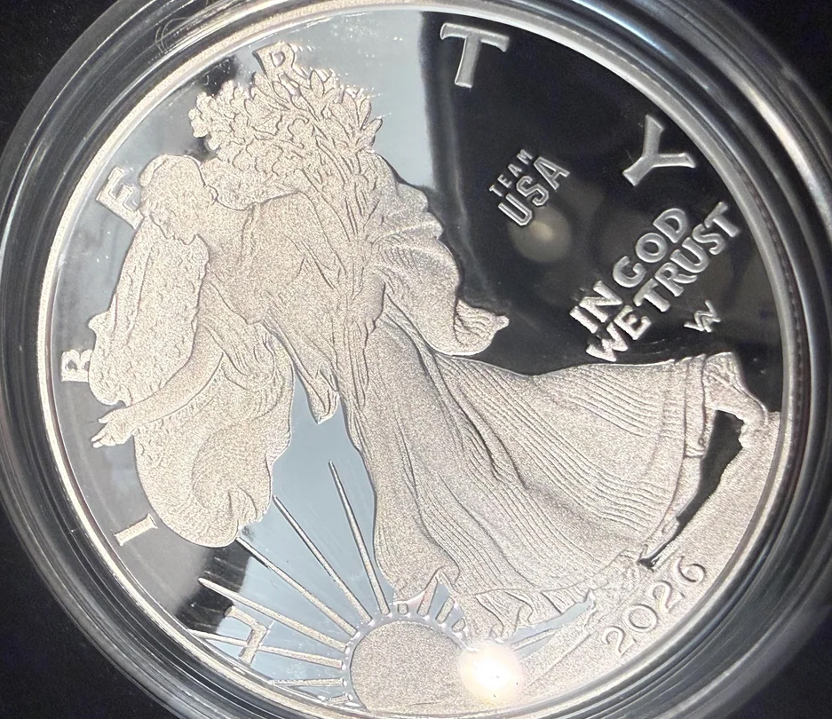 2026-(P) $1  Silver Eagle, TEAM USA Privy PR DCAM thumbnail 2