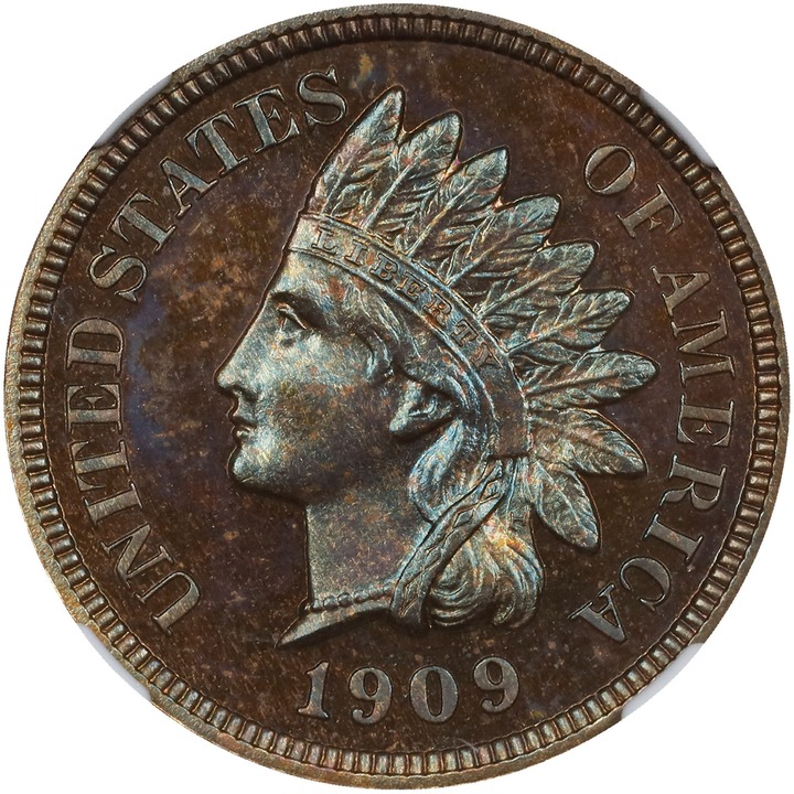 Image for 1909 1c Indian PR BN PR64 BN