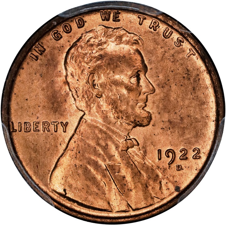 Image for 1922-D 1c MS RD MS64 RD