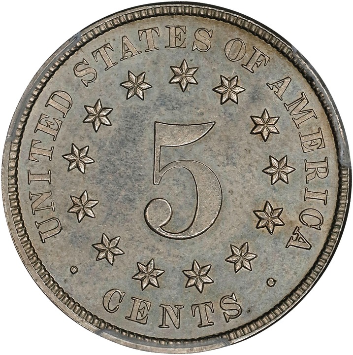 Shield Nickel 5c No Rays, 1867-1883 [Type] PR63 thumbnail 2
