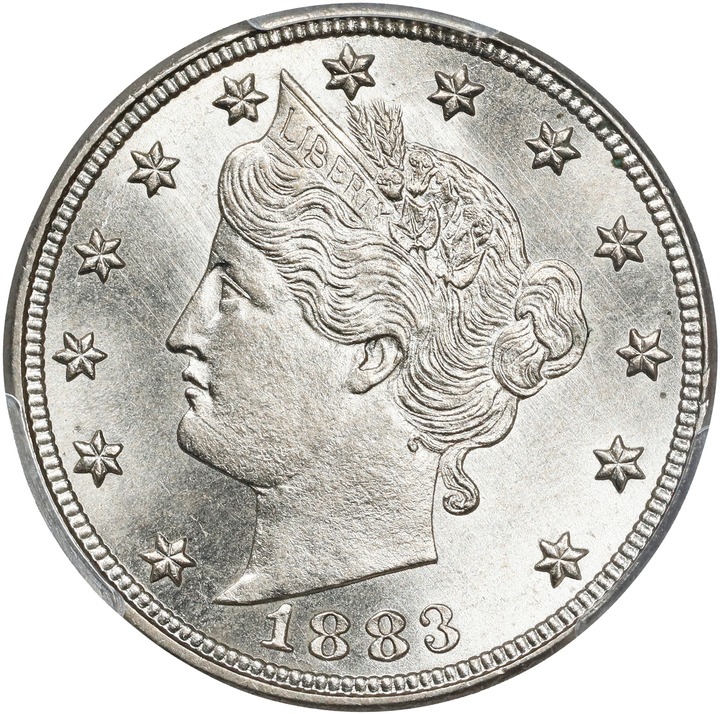 Liberty (V) Nickel 5c No Cents, 1883 [Type] AU58 thumbnail 19