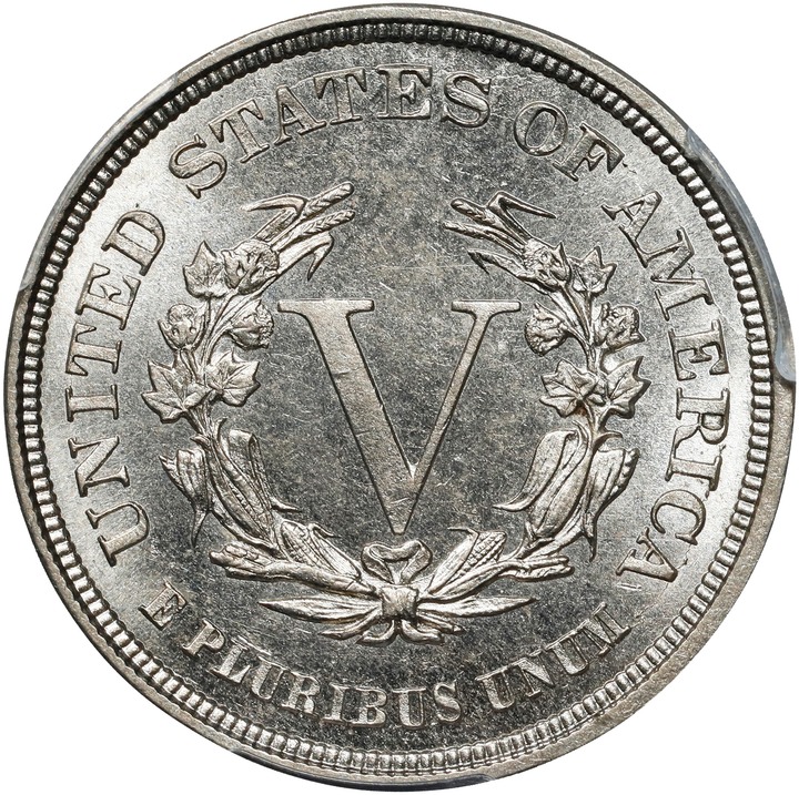 Liberty (V) Nickel 5c No Cents, 1883 [Type] AU58 thumbnail 20