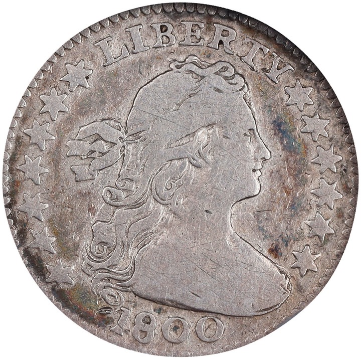 Draped Bust Half Dime H10c Heraldic Eagle, 1800-1805 [Type] F12 thumbnail 5