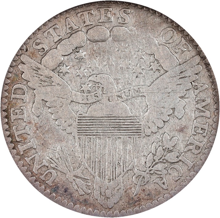 Draped Bust Half Dime H10c Heraldic Eagle, 1800-1805 [Type] F12 thumbnail 6