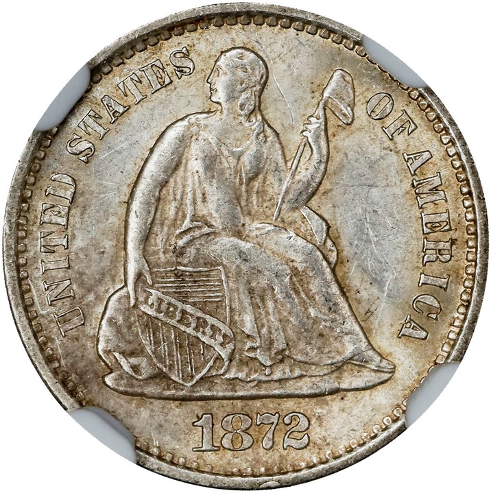1872-S H10c MM Below Wreath, MPD, FS-301 MS thumbnail 7