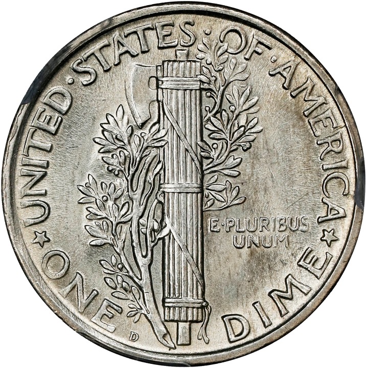 1924-D 10c MS FB MS63 FB thumbnail 2