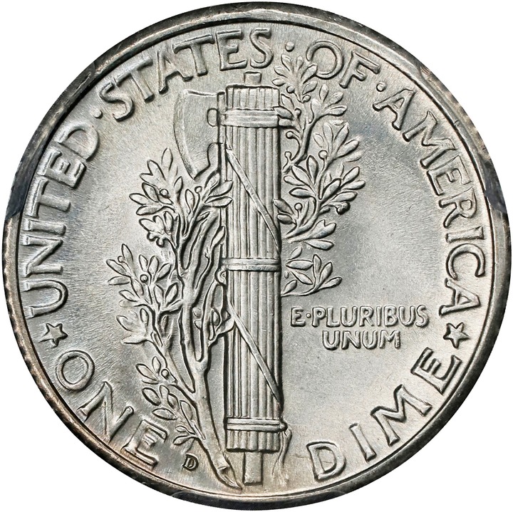 1928-D 10c MS FB MS64 FB thumbnail 2