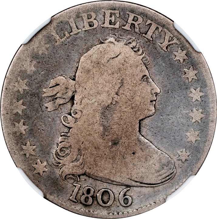 Draped Bust Quarter 25c Heraldic Eagle, 1804-1807 [Type] P1 thumbnail 9