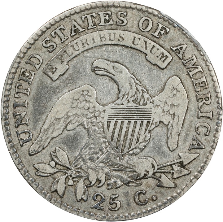 1818 25c VF25 thumbnail 2