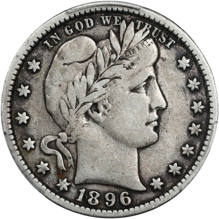 Image for 1896-S 25c VF25 CAC