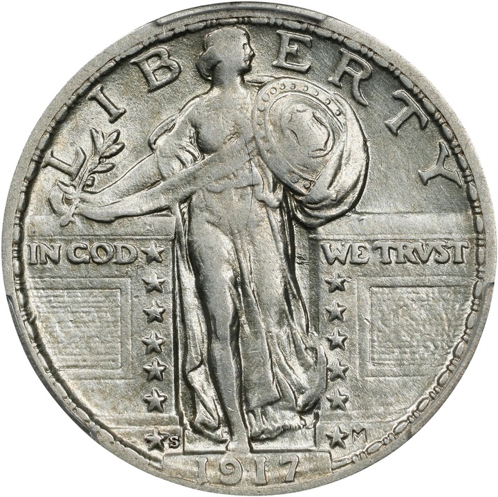 1917-S 25c Type 2 MS thumbnail 5