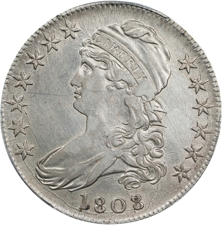 1808/7 50c Overdate AG3 thumbnail 3